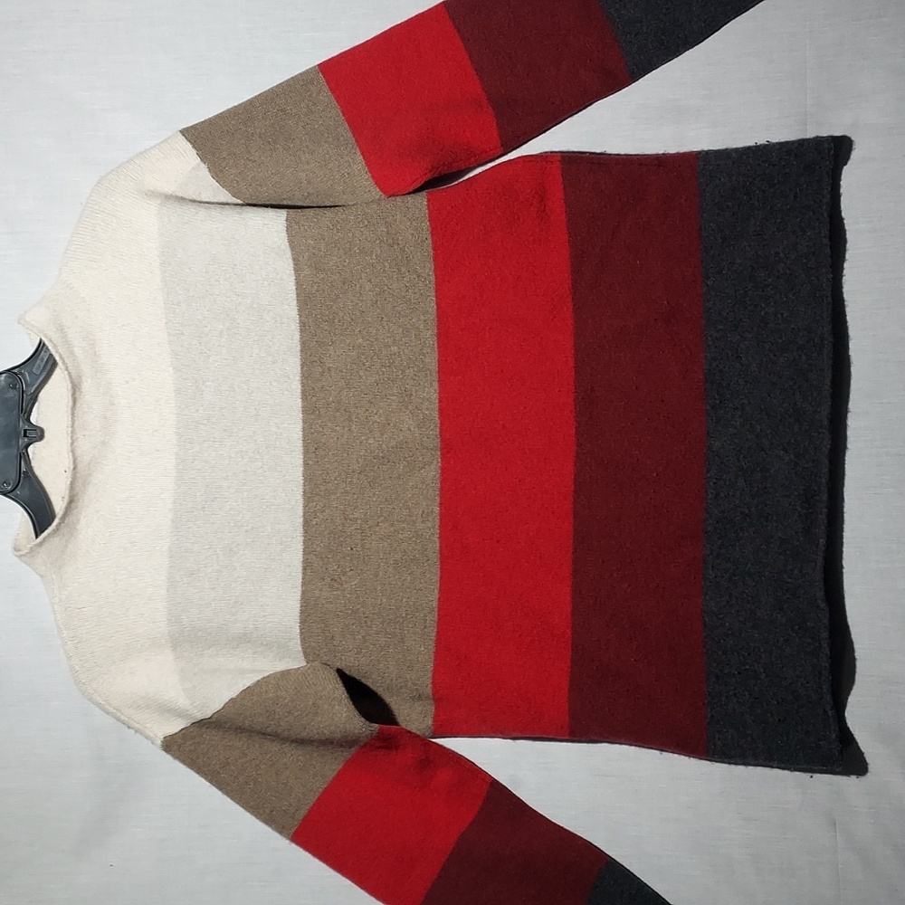 Celtic & Co‎ 100% wool made in Portugal men's striped sweater size medium
